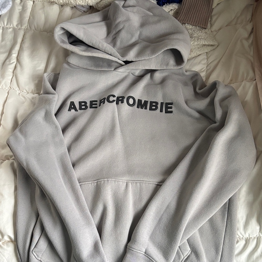 Abercrombie & Fitch Light Gray Hoodie